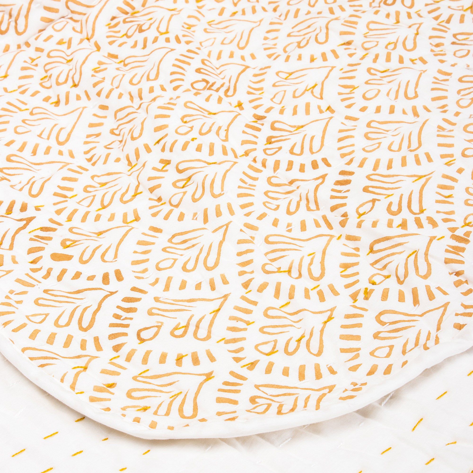 Voile Cotton Block Print Kantha Quilt